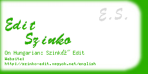 edit szinko business card